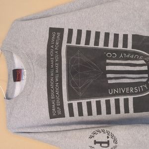 Diamond Supply Co. Diamond University Gray Sweatshirt Size Extra Large